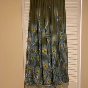 Peacock skirt
